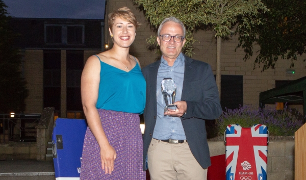 Andi Schmid Lifetime Achievement with Lizzy Yarnold 1